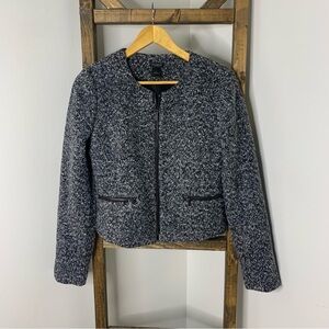 Ann Taylor Monochrome Knit Jacket Size 4